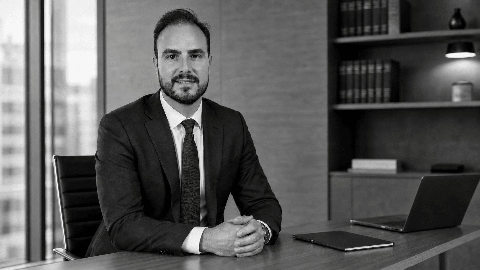 Fernando Casado Arias trabajando en su despacho